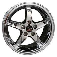 17 Chrome Wheel 24mm Offset Fit For Mustang Cobra R - Deep Dish Style Rim