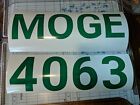 Custom Boat Registration Numbers Letters Decal 3 X 22 Sold As Set Leftright