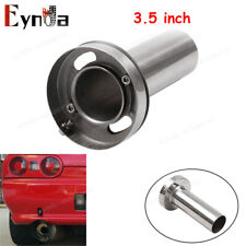 Universal Round 3.5 Stainless Exhaust Muffler Tip Silencer Adjustable Removable
