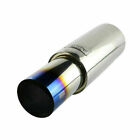1pc 3 Inlet Straight Flow Racing Exhaust Muffler Od 4.5inch Body 5 500mm