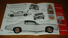 1972 Pontiac Grand Prix Hurst Ssj Spec Sheet Brochure Photo Info