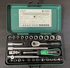 Stahlwille 14 Drive 19pc Metric 6 Point Socket Set W Metal Case