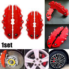4x 3d Style Frontrear Red Car Disc Brake Caliper Cover Parts Brake Accessories