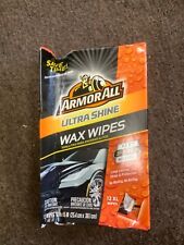 Armor All Ultra Shine Wax Wipes Fast 1-step Waxing 12 Xl Wipes - Free Shipping