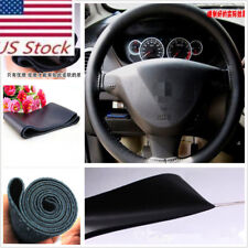 15 Car Truck Steering Wheel Cover Black Leather Auto Car Cool Universal Size M