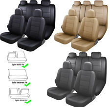 For Mercedes-ben Car Seat Cover Full Set Pu Leather Front Rear Protector Cushion