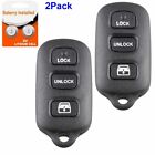 2 For Toyota 1999-2009 4runner 2001-2007 Sequoia Car Remote Key Fob Hyq12bbx