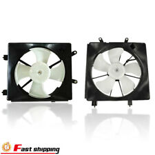 New Radiator Ac Condenser Cooling Fan For 2001-2005 Honda Civic 1.7l Leftright
