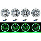 5-34 Green Led Cob Smd Halo Angel Eye Halogen Light Bulbs Metal Headlights Set