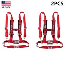 4 Point 2 Inch Racing Seat Belt Harness Quick Release Safety Belt Universal 2pcs