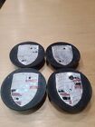 Used Oem 4pcs Porsche Cayenne Center Wheel Caps Set Made In Italy As Is Black