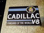 Cadillac Sign Cadillac Tin Sign Garage Shop Sign V8 Mancave Shop Metal Sign Art