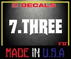 7.three Decal Sticker Powerstroke Truck Diesel Stacks 2500 3500duramax Ih 7.3