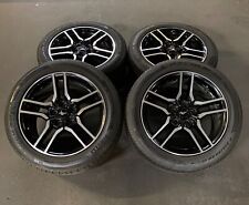 Set Of Four Used 18-23 Ford Mustang 18 Oem Rims On 23550zr18 Pirelli Tires