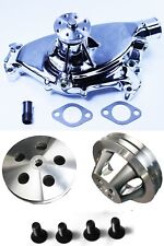 Bbc Big Block Chevy Aluminum Short Water Pump 396 454 Double Groove Pulley Kit