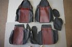 1998-2001 Ford Ranger Xlt Xcab Exact Seat Covers 6040 Bench In Blackred