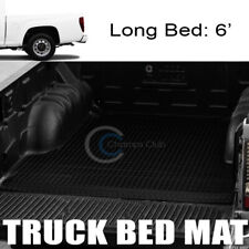 For 04-12 Coloradocanyon 6 Blk Rubber Diamond Truck Bed Trunk Mat Carpet Liner