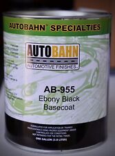 Autobahn Ebony Black Basecoat Ab-955 Gallon Size Auto Paint Gm Wa 8555 High Teck
