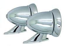 New Talbot Classic Style Chrome Bullet Fender Or Door Mount Side Mirrors Vintage