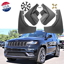 4pcs Black Front Rear Splash Mud Guards Flaps For Jeep Grand Cherokee 2011-2022
