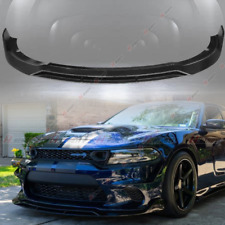 For 2015-23 Dodge Charger Srt Scat Pack Glossy Black Front Bumper Lip Kit