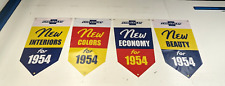 54 Chevrolet Lot Of 4 Vintage Style Dealer Promo Banners Chevy 1954 Set