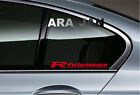 Racing Performance Sport Vinyl Decal Sticker Car Logo Auto Emblem Window 2 Pcs