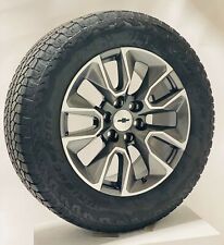 20 Chevy Silverado Gunmetal Oem Wheels Bridgestone At Tire Tpms Lug Nut 2000-24