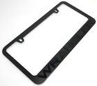 Black License Plate Frame For Jeep Wrangler Matte Black Letters Emblem