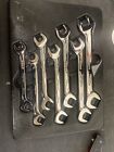 Snap On Vsm807b 7 Pc Metric 4 Way Angle Open End Wrench Set