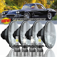 4pcs 5.75 5-34 Inch Car Led Headlights For Chevy Gmc Corvette C1 C2 1963-1982