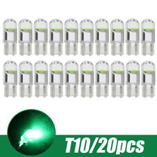 20pcs Led Light Bulbs Green T10 194 168 W5w 6000k Led License Plate Interior Us