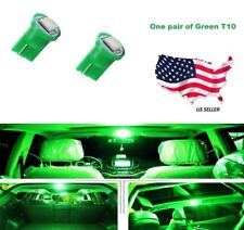2 Pcs Green T10 192 194 W5w 168 1 Smd Wedge 5050 Led Dome License Light Bulb
