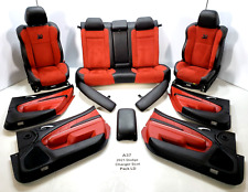  19-23 Oem Dodge Charger Scat Front Rear Left Right Door Panel Seat Red Set 9k