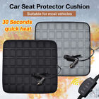 Universal Car Heated Seat Cushion Hot Cover Auto 12v Heater Warmer Pad Black