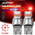 7443 Led Strobe Flashing Blinking Brake Tail Light Parking Safety Warning Bulbs