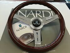 Nardi Classic 360mm Steering Wheel Mahogany Wood With Chrome Finish 5061.36.3000