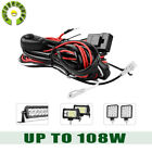 10ft Led Fog Work Light Bar Wiring Harness Kit 12v 40a Fuse Relay On-off Switch