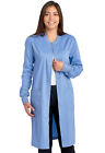 Cherokee Workwear Scrubs Unisex 40 Snap Front Lab Coat Ww350ab Cie Ciel Blue