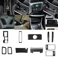 17pcs For Honda Accord 2013-17 Carbon Fiber Full Interior Kit Cover Trim Set
