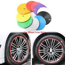 8m Car Wheel Hub Rim Edge Protector Rubber Ring Tire Guard Sticker Line Strip