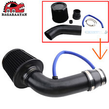3 76mm Aluminum Cold Air Intake Induction Pipe Air Filter Power Flow Hose
