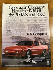 1988 Chrysler Conquest Vintage Once Again Conquest Blows The Lid Off 300zx Ad