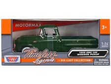 Motormax 1958 Gmc 100 Wideside Pick Up Truck 124 Diecast Model Green 79385