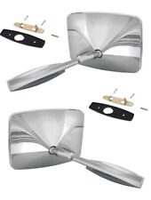 New 1973-1987 Chevy Truck Left Right Outside Mirrors Chrome Pair Set Of 2 Gmc