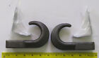 Set Of 2 Bolt On Tow Hooks Bare Steel No Paint With Keeper Truck Equipment Farm